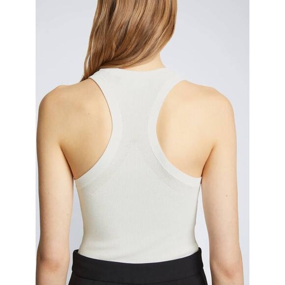Proenza Schouler Rib Knit Tank Top in White L - Picture 3 of 4